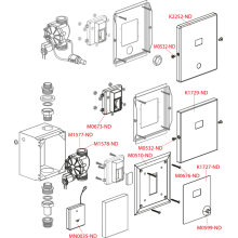 Alcadrain ASP4K Automatischer Urinal-Spüler, Metall, 12 V (Netzversorgung)