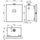 Alcadrain ASP4K Automatischer Urinal-Spüler, Metall,...