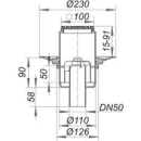 Dallmer Aufsatz DallDrain Pure, 100 x 100 mm