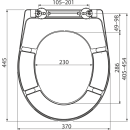 Alcadrain A604 WC-Sitz universal SOFTCLOSE, Duroplast