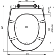 Alcadrain A601 WC-Sitz Duroplast