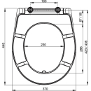 Alcadrain A601 WC-Sitz Duroplast