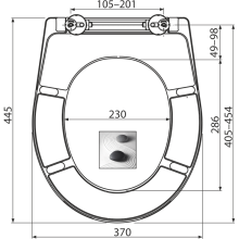 Alcadrain A604 ZEN WC-Sitz universal SOFTCLOSE, Duroplast