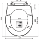 Alcadrain A604 ZEN WC-Sitz universal SOFTCLOSE, Duroplast