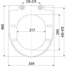 Alcadrain A67 WC-Sitz SOFTCLOSE, Duroplast