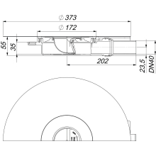 Dallmer Ablaufgehäuse DallDrain Plan, DN 40
