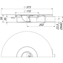 Dallmer Ablaufgehäuse DallDrain Plan, DN 40