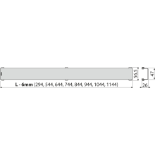 AlcaDrain Duschrost DESIGN ANTIC für Duschrinnen Bronze-Antic 850 mm
