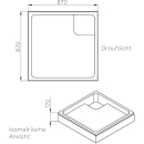 Schedel M200 BRW-Träger Höhe 170 mm 900x900x65mm