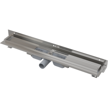 Alcadrain APZ104 Flexible Low Duschrinne mit Rand für den perforierten Rost und mit einstellbarem Kragen zur Wand