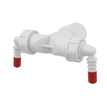 Alcadrain P157Z Doppelanschluss komplett DN40 / DN32  8 –16 mm Schlauchanschluss mit Rückschlagklappen