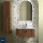 Waschtischunterschrank BIBA 800 1 Metallschublade NUSSBAUM MAYA