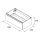 Waschtischunterschrank MONTERREY 600 1 Metallschublade mit Softeinzug NUSSBAUM MAYA 598 x 270 x 450 mm