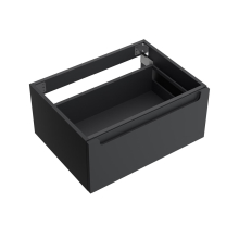 Waschtischunterschrank MONTERREY 600 1 Metallschublade mit Softeinzug BLACK VELVET 598 x 270 x 450 mm