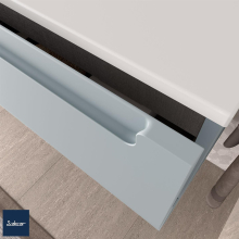 Waschtischunterschrank MONTERREY 1000 1 Metallschublade mit Softeinzug BLUE FOG 997 x 270 x 450 mm