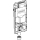 Geberit GIS Element f. WWC, 114 cm mit Sigma UP-SPK 12 cm