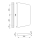 Delabie Urinal-Schamwand LISO XL Edelstahl 1.4301 satiniert