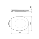 Delabie WC-Sitz Slim BCN schwarz Duroplast mit Deckel mit...