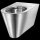 Delabie WC S21 S wandh. Anschl. von hinten Edst. 1.4301 satiniert