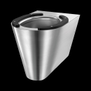 Delabie WC S21 S wandh. Edst. 1.4301 satiniert +2...