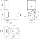 Delabie WC MONOBLOCO S21 mit Spülkasten Edelstahl...