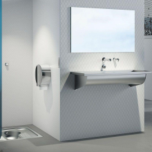 Delabie Hock-WC SHA 700 1 Spritzk. o. Ger-Ver. D1" Edst. 1.4301 sat.