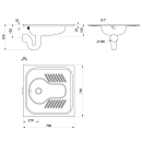 Delabie Hock-WC SHA 700 1 Spritzk. m. Ger-Ver. D1"...