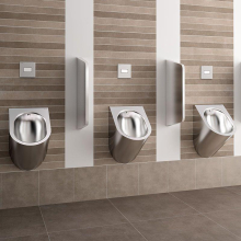Delabie Urinal DELTA wandh. Anschl. von oben Edst. 1.4301 satiniert