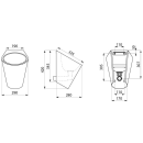 Delabie Urinal FINO WF wasserlos wandh. Edst. 1.4301...