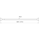 Delabie VH-Stange gerade ausziehbar ECO D20 - 0, 80-2, 10...