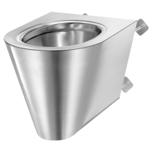 Delabie WC S21 S TC wandh. Anschl. von hinten Edst. 1.4301 satiniert
