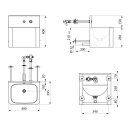 Delabie WT TEK TC wandh. m. integr. Arm. Edst. 1.4301...