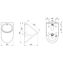 Delabie Urinal DELTA HD wandh. Anschl. von hinten Edst....