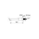 Delabie WT-MBatt. W.-Mont. mit 1 BIOCLIP Einmalauslauf...
