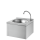 Delabie Waschtisch SXS kpl. mit Selbstschl.-Ventil Edst. 1.4301 sat.