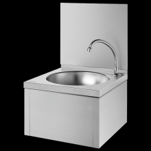 Delabie WT SXS kpl.m.Selbstschl.-Ventil u. Rückwand Edst. 1.4301 sat.