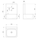 Delabie Handwaschbecken Hygiene 2 Hl. D22 und D30 Edst....