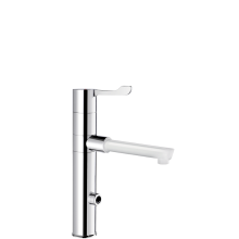 Delabie Elektron. MBatt. Schwenkausl, H160mm, 1 BIOCLIP-Einmalauslauf