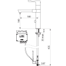 Delabie Elektron. MBatt. Schwenkausl, H160mm, 1...