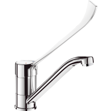 Delabie SPT-EHM Schwenkauslauf H.145 L.215, Hygienehebel