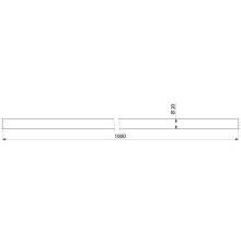 Delabie VH-Stange D20 L1000mm Edst. hgl.pol.
