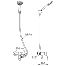 Delabie Duschsystem selbstentleerend m. EHM 2539S,...