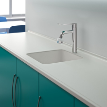 Delabie EHM für WT Schwenkauslauf hoch H165 L140, Hygienehebel