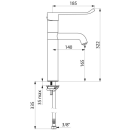 Delabie EHM für WT Schwenkauslauf hoch H165 L140,...