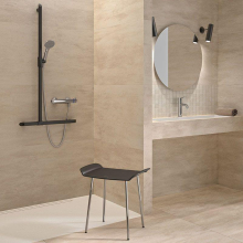 Delabie EHM für WT H.95 L.120, ohne Ablaufgarnitur, Bedienhebel