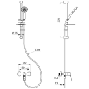 Delabie Duschsystem mit EHM 2739EPS Securitouch,...