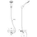 Delabie Duschsystem selbstentl. m. Armatur 2739S...