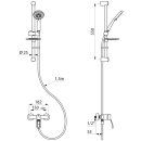 Delabie Duschsystem mit EHM 2739S Securitouch,...