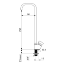 Delabie Trinkbrunnenarmatur Schwanenhals G3/8B