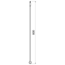 Delabie Deckenhalter ECO L800mm f. VH-Stg. D16mm Edst. u....